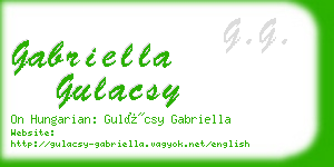 gabriella gulacsy business card